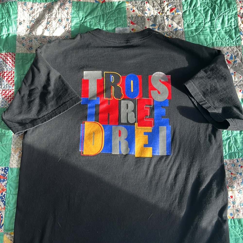 Vintage 90s Adidas Black Tshirt size Medium